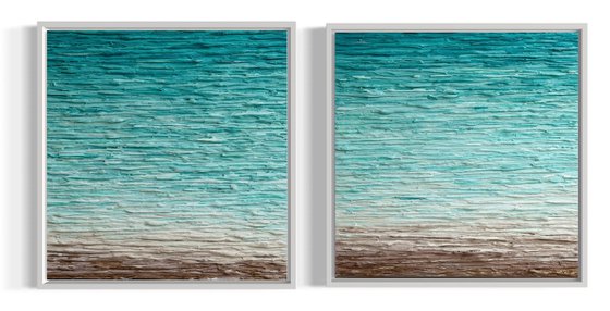 Coastal Calm Diptych