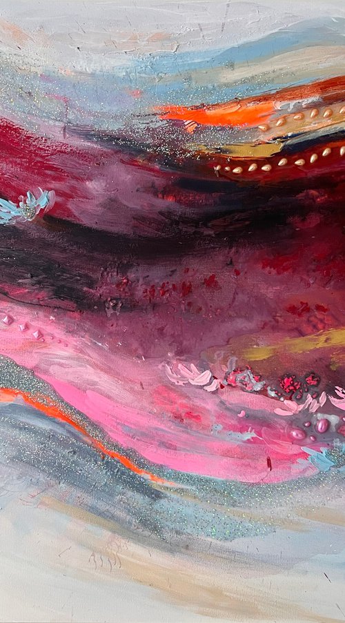 Crimson horizon by Nataliia Karavan