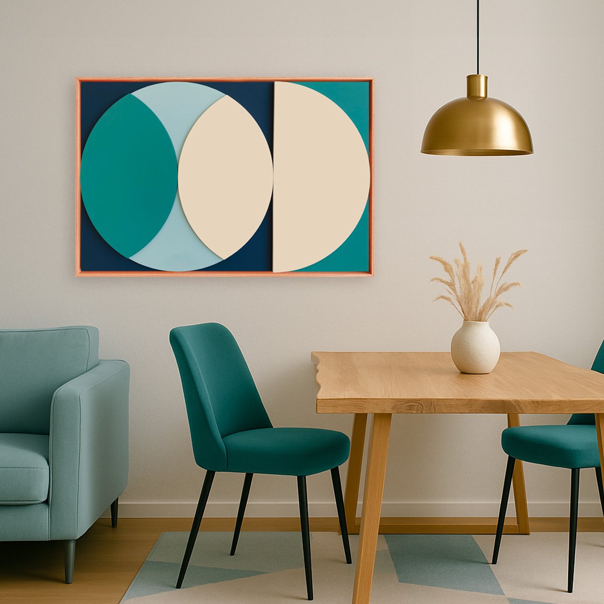 Geometric Abstract Relief By Liam Roberts, 30 X 20", Renewal, Original Artwork