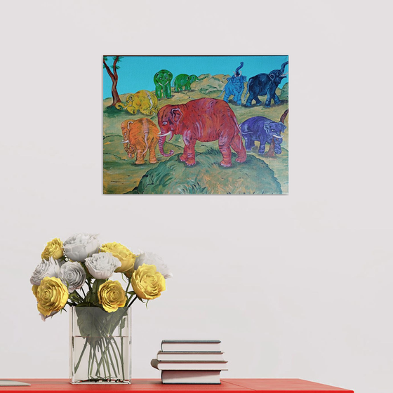 Rainbow Elephants