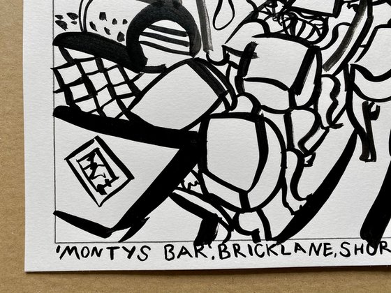 Montys Bar, Bricklane, Shoreditch, LDN, UK