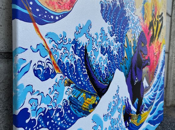 Godzilla Great Wave
