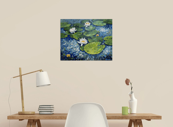 Water lilies. Impression.