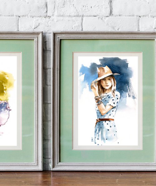 Diptych 'Fashion Women.' by Ksenia Selianko