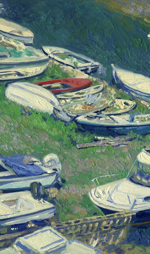 White ships by Simon Kozhin