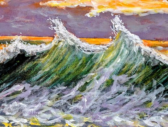 Seascape In The Florida Highwaymen Style