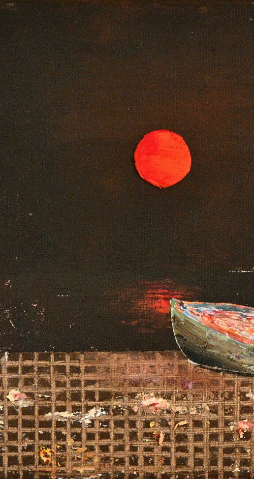 Moonlight boat by Ferdinando Di Maso