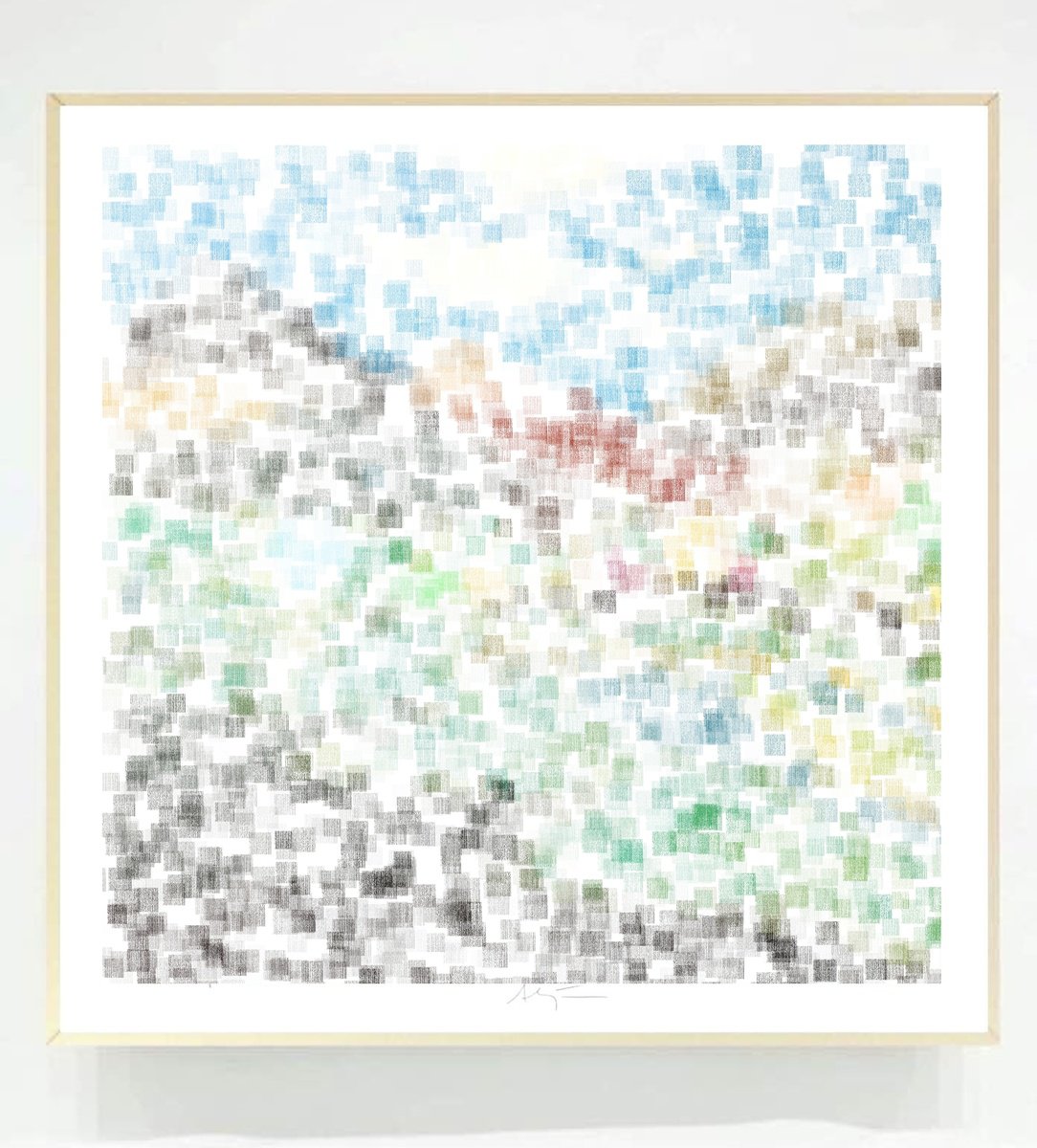 Impressionistic Giclee Print , Landscape River By Alejos, 17 X 17, Artwork For Sale On Artfinder