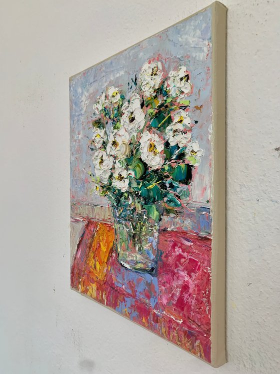 Bright still life with flowers