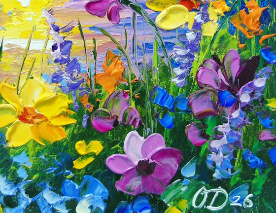 When the flowers shine in the sun