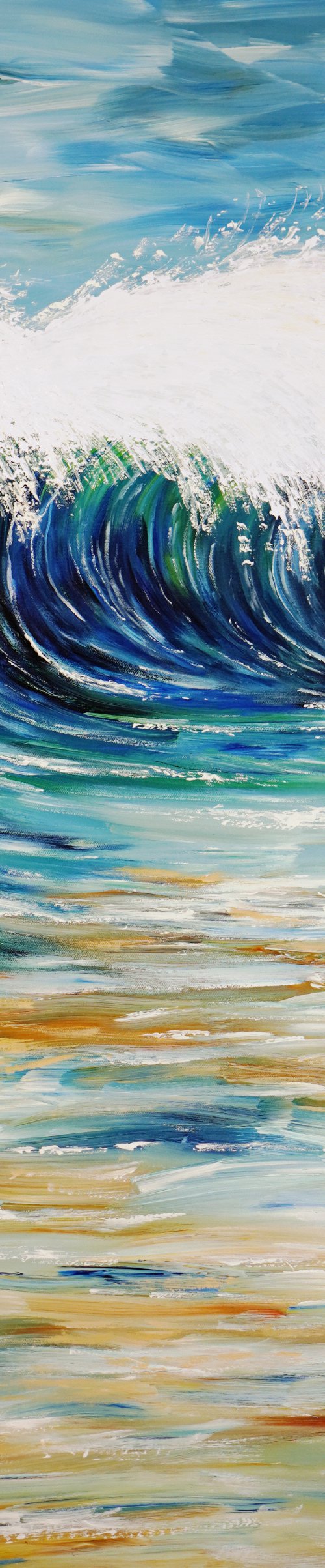 Seascape Breaking Waves D 7 by Peter Nottrott