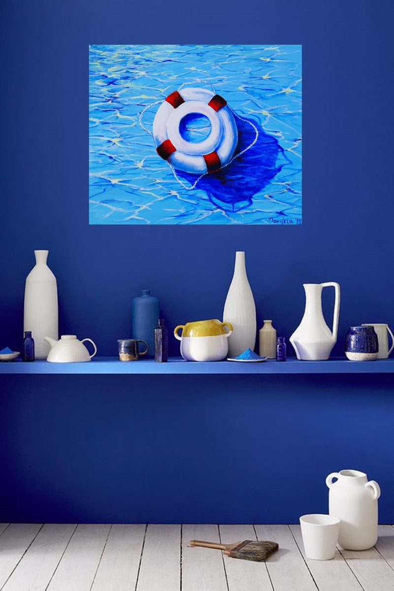 Impressionistic Landscape Acrylic Painting By Danijela Dan, 24 X 20, Ready For Summer?, Original Artwork