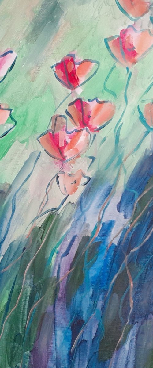 Colorful Floral Garden by Marina Krylova