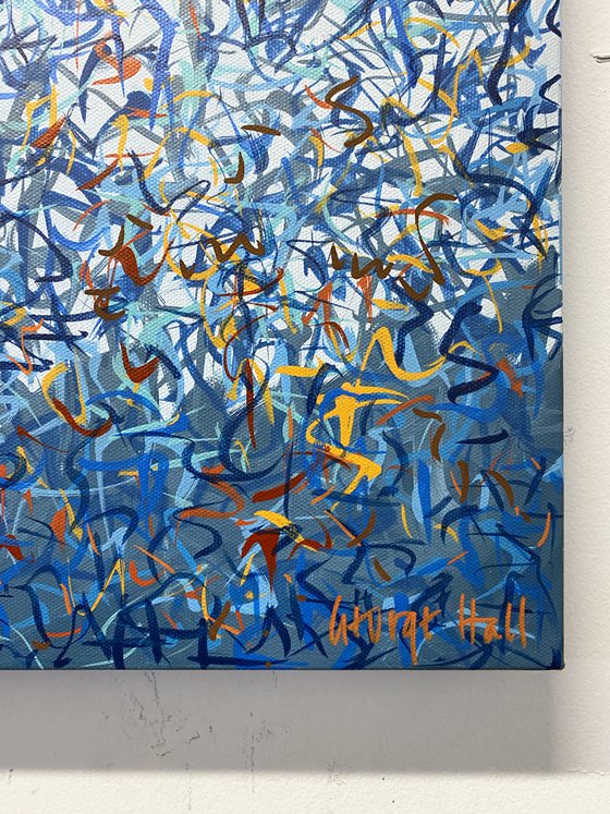 The Culburra Dance 152 x 61cm acrylic on canvas