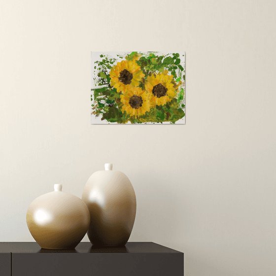 Contemporary Sunflowers 1