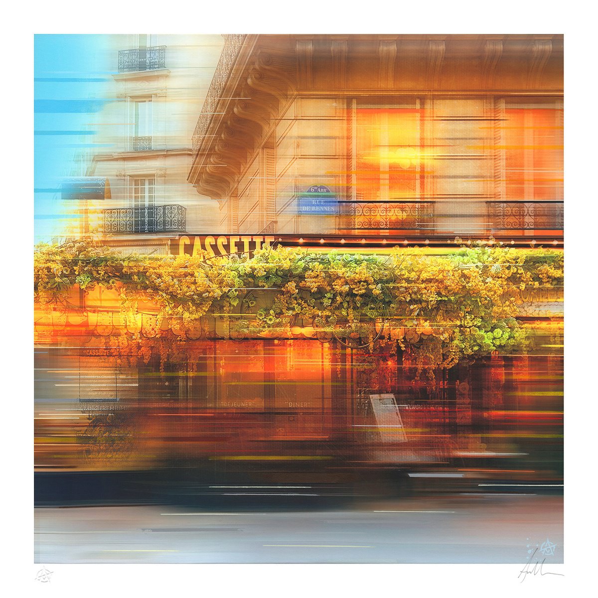 Photorealistic Cityscapes Giclee Print By Anil Mistry, 28 X 28, Cassette, Original Artwork