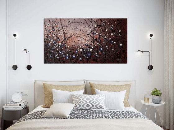 Winter Melodies  - Large original abstract painting