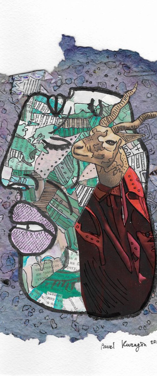 Abstract goat by Pavel Kuragin