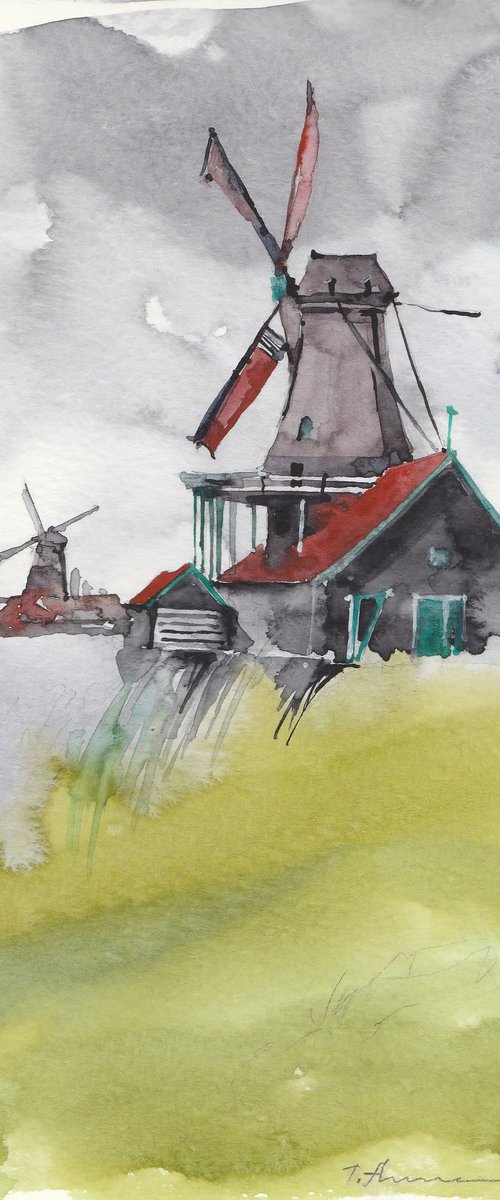 Windmills by Tatiana Alekseeva