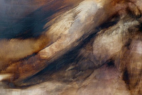 The Dead Bird, oil on canvas 100x100 cm