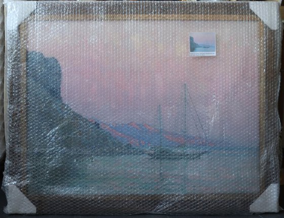 Sunset. Italian beach