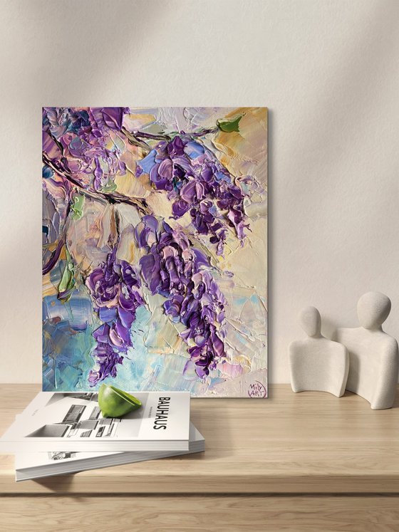 Wisteria Blossoms – Textured Floral