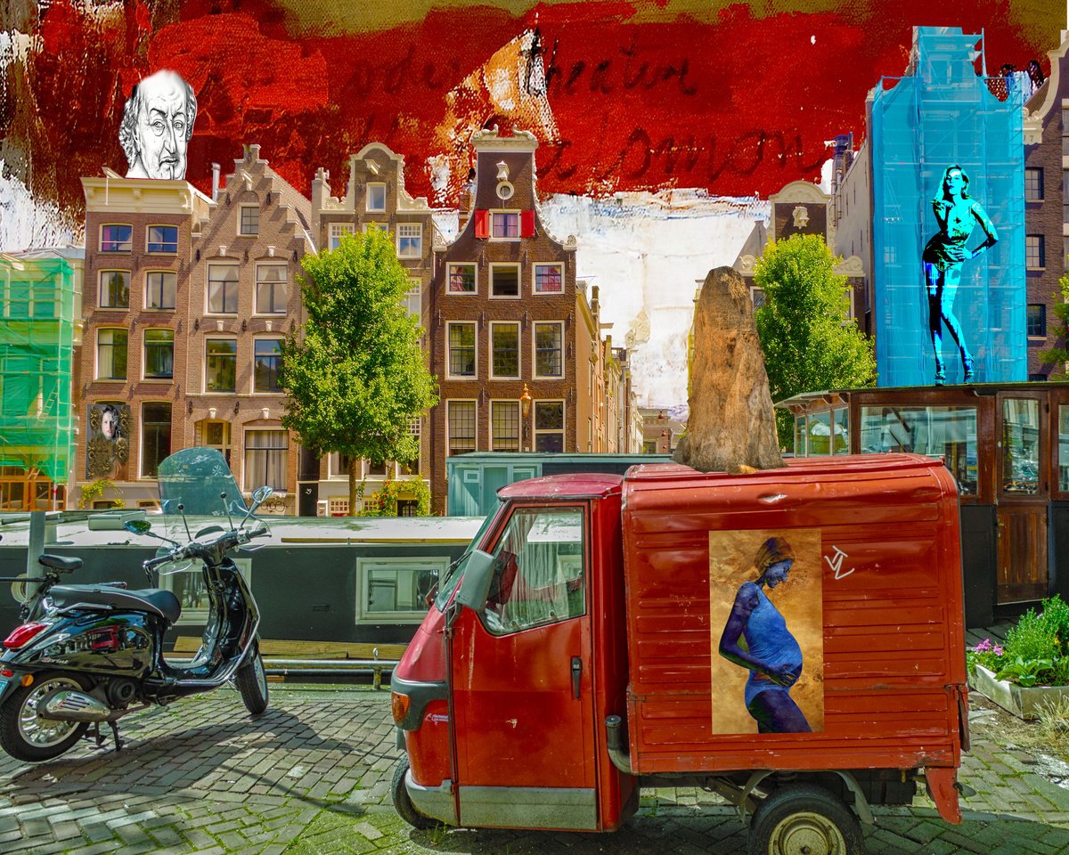 Expressive Photograph , Amsterdam View Opus 37 By Geert Lemmers Fpa, 39 X 30, Artwork For Sale On Artfinder