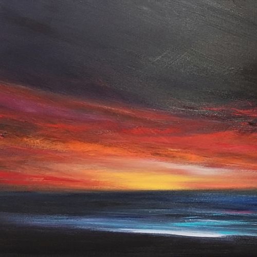 Seascape - Light in the Darkness 2 by Mel Graham