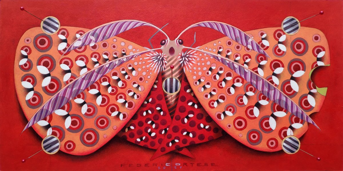 Chromatic butterfly - red by Federico Cortese