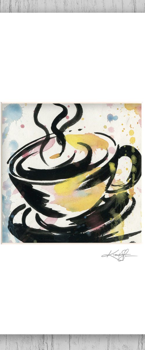 Coffee Cup - Painting by Kathy Morton Stanion by Kathy Morton Stanion