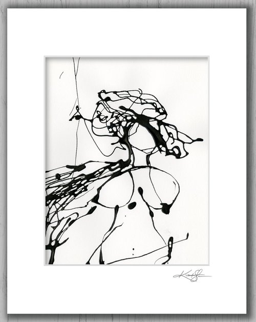 Doodle Nude 30 - Minimalistic Abstract Nude Art by Kathy Morton Stanion by Kathy Morton Stanion