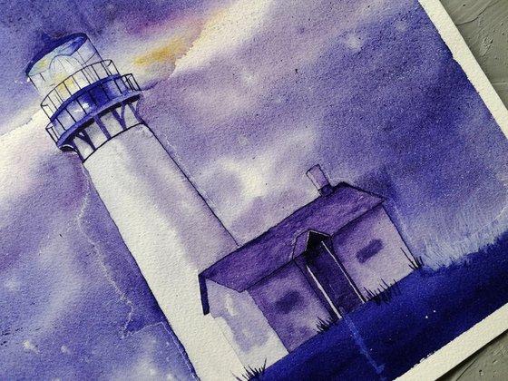 Lighthouse painting