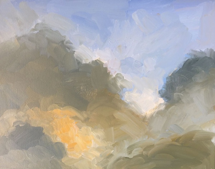 Clouds Sunset 2 Acrylic Painting By Rod Norman Artfinder