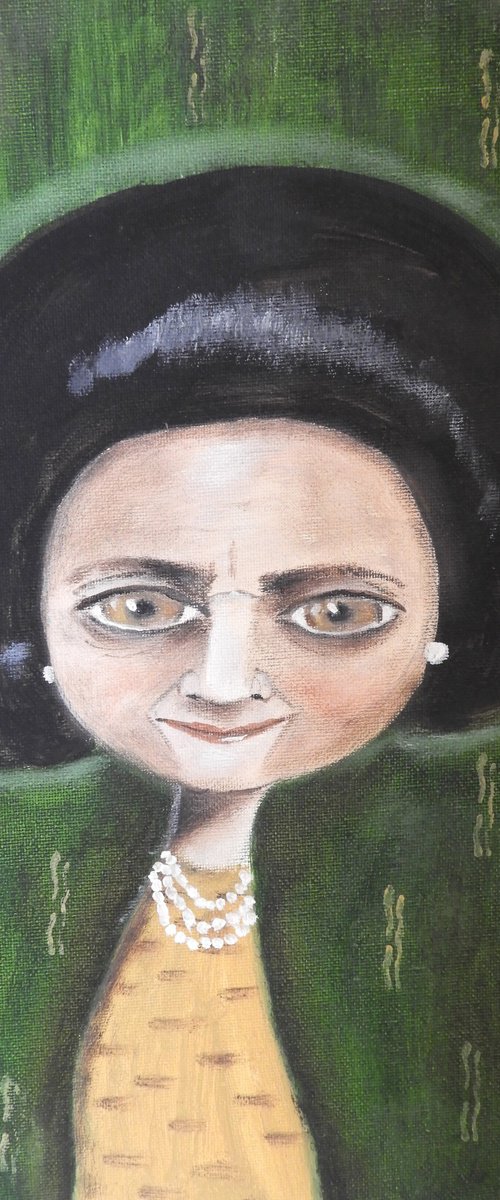 Woman on a park by Silvia Beneforti