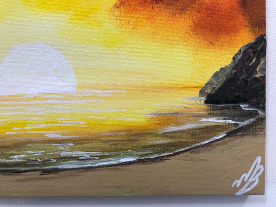 Durdle Door Sunrise Textured