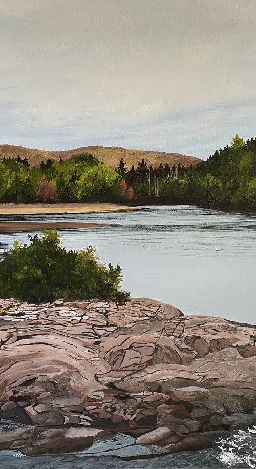 Waterfalls in Brébeuf, Quebec by Anne Shaughnessy