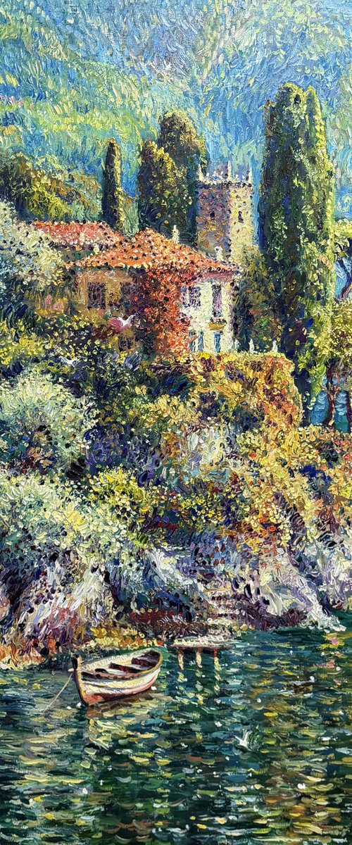 Paradise shore of Lake Como by Andrii Chebotaru