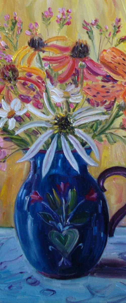 Blue vase by Olga Knezevic