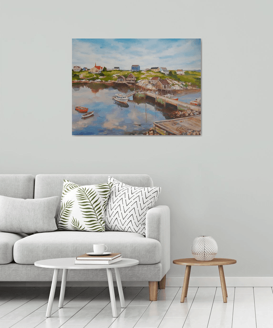 Fisherman's village (30x40x1.5'')