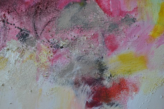 Pentecost - large vibrant abstract painting