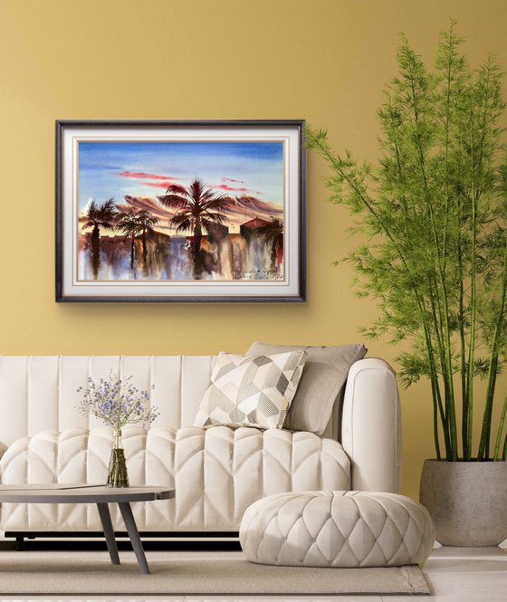 Warm Evening in Sicily Port