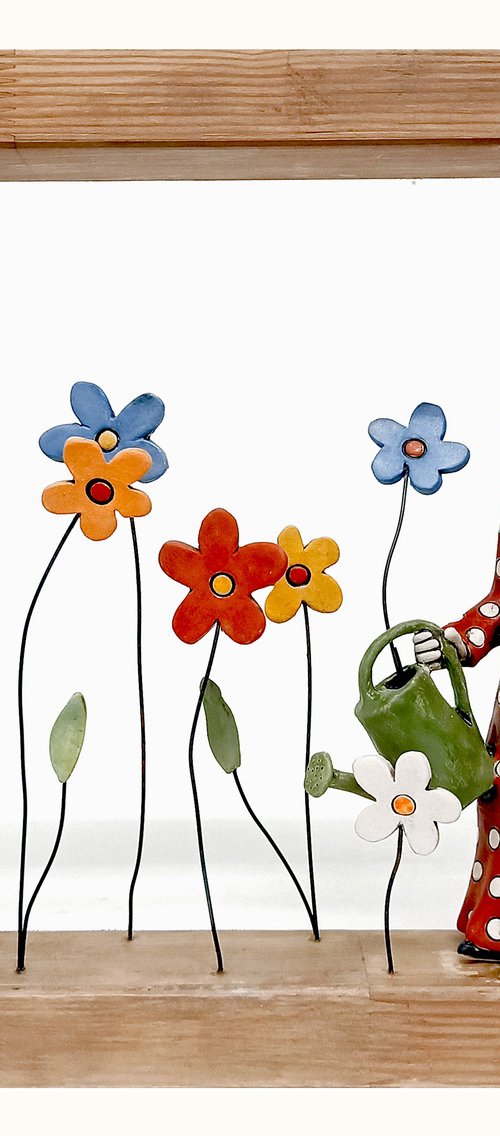 Girl in the Flower Garden by Izabel Nemechek