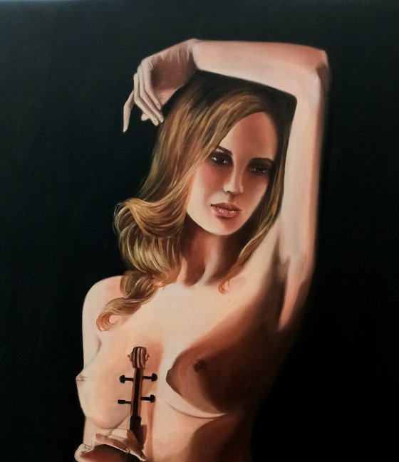 Woman with violin