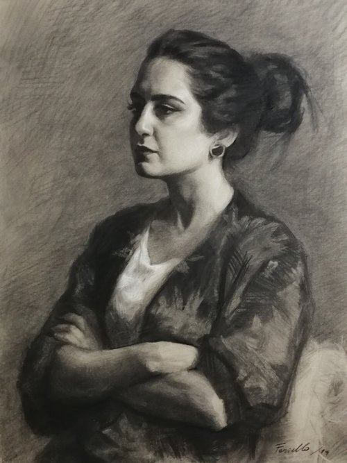 The portrait of my friend Silvia by Marco Fariello