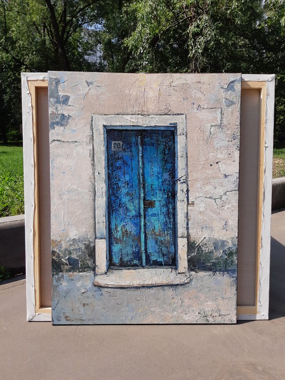 Blue Door  60x80cm