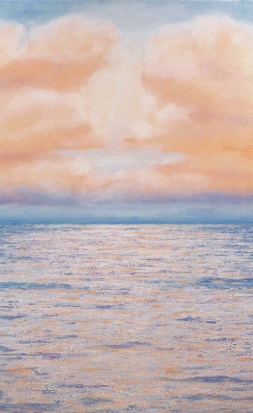 The sea and the vanilla-colored sky. by Anastasia Woron