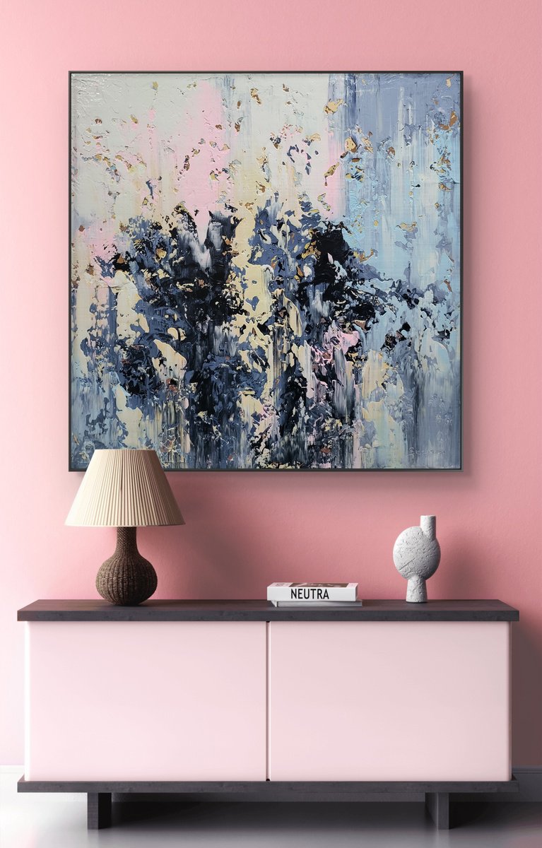 Abstract Acrylic Painting By Alex Senchenko, 39 X 39, Abstract 2503, Original Artwork