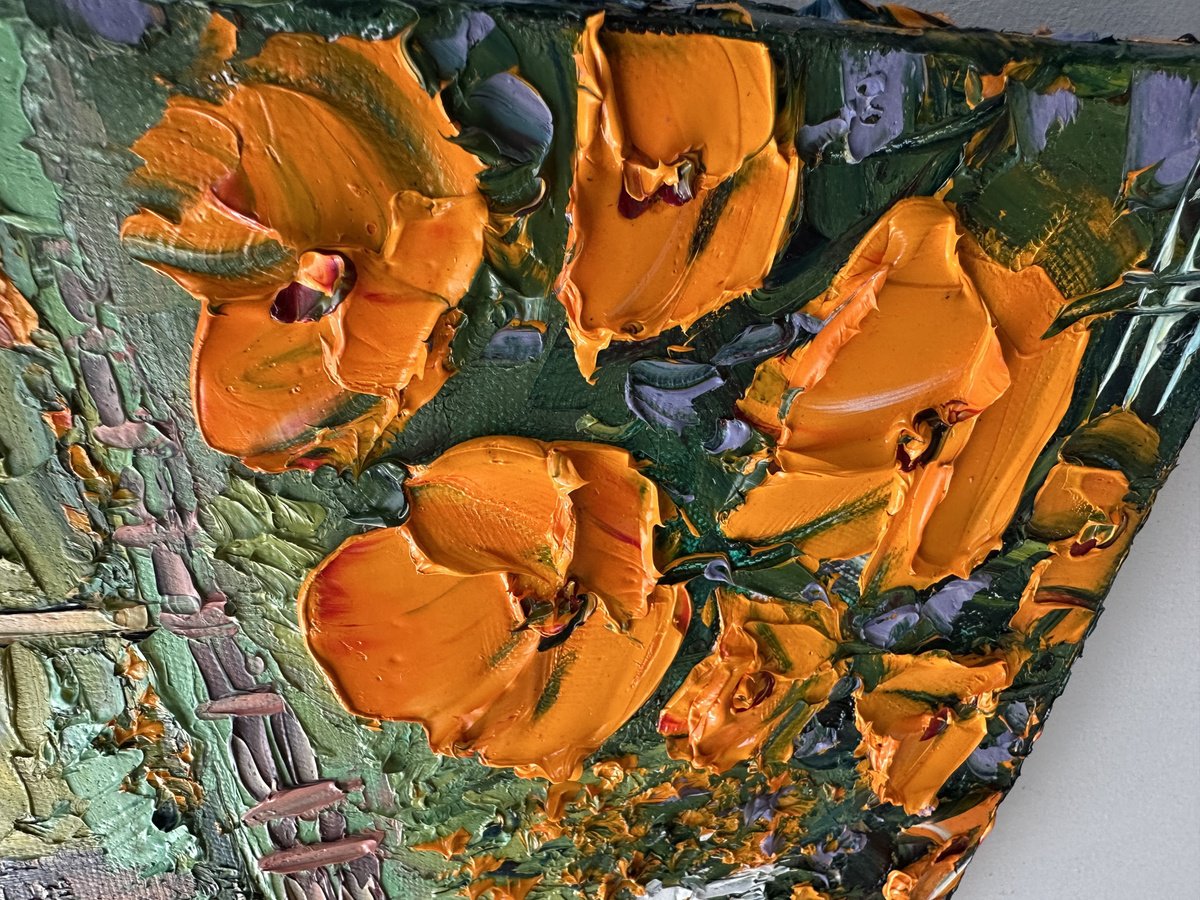 Impressionistic Animal Oil Painting By Lisa Elley, 24 X 24", Morning In The Hollow, Original Artwork