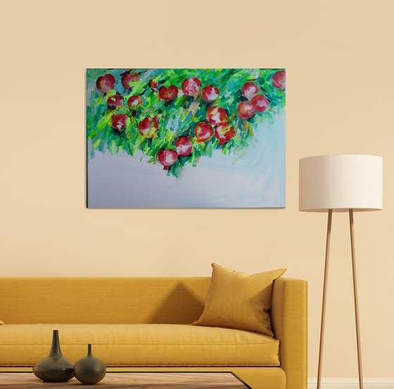 Pomegranate tree-(100x70cm)