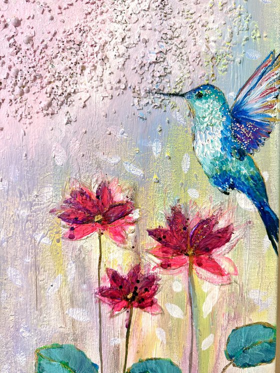 Butterflies in the lily garden